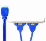 Cable, Dual USB 3.0 receptacle on bracket, CC-USB3-RECEPTACLE - Image 4