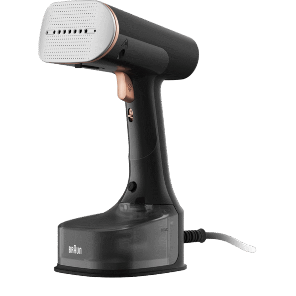 Aparat de călcat vertical cu aburi Braun GS 7077 BK, Negru