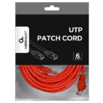 Patch cord Cablexpert PP6U-5M/R, Cat6 UTP, 5m, Roșu - Image 3
