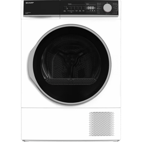 Uscător de rufe Sharp KDNHB8S7GW21EE, 8kg, Alb