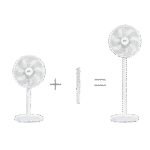 Ventilator JEC LFSY-4003, Alb - Image 3