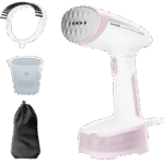 Aparat de călcat vertical cu aburi Tefal DT3050E1, Alb/Roz - Image 5