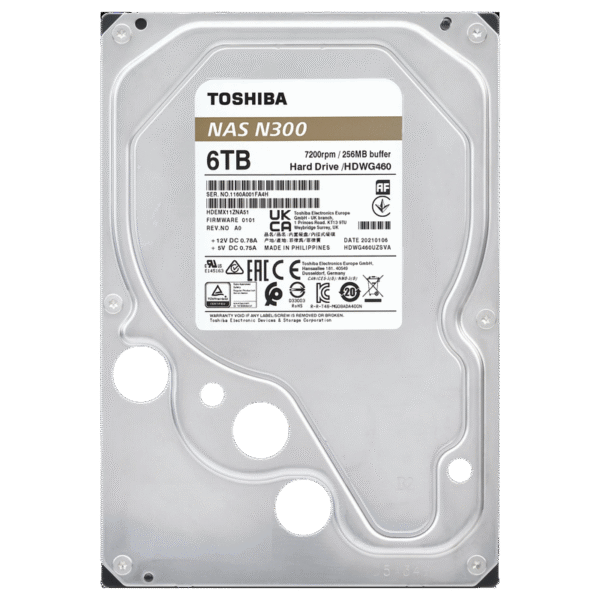 Unitate HDD Toshiba N300, 3.5", 6 TB <HDWG460UZSVA>