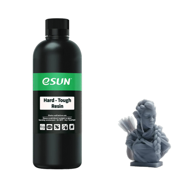 Photopolymer resin ESUN Hard-Tough Resin, 0.5 kg, Grey