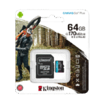 ..64GB MicroSD (Class 10) UHS-I (U1) +SD adapter, Kingston Canvas Go! Plus "SDCG3/64GB" (170/70MB/s) - imagine 2