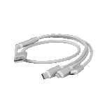 Cablu încărcare și sincronizare Cablexpert CC-USB2-AM31-1M-G, USB Type-A/Micro USB, Type-C, Lighting, 1m, Alb - imagine 9