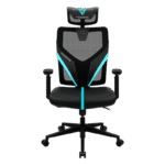 Scaun Gaming ThunderX3 Yama1, PU Piele, Negru/Albastru deschis