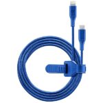 Cablu încărcare și sincronizare Cellularline Satellite MFI, USB Type-C/Lightning, 1m, Albastru - Image 5