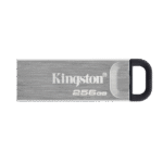 256GB USB3.2 Flash Drive Kingston DataTraveler Kyson, Silver, Metal Case, Key Ring (DTKN/256GB)