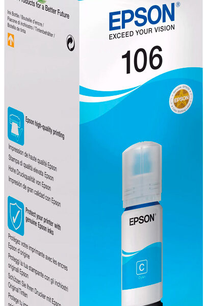 Recipient de cerneală Epson 106 EcoTank, C13T00R240, Cyan
