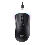 Gaming Wireless Mouse Havit MS966WB, 16k dpi, 6 buttons, Ambidextrous, Programmable, 57g, RGB, 500mA
