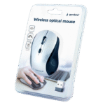 Mouse Wireless Gembird MUSW-4B-02-BS, Negru/Argintiu - imagine 2