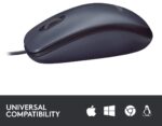 Mouse Logitech B100, Negru - imagine 2