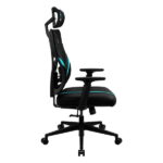 Scaun Gaming ThunderX3 Yama1, PU Piele, Negru/Albastru deschis - imagine 11