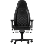 Scaun Gaming Noblechairs Icon, PU Piele, Negru/Alb