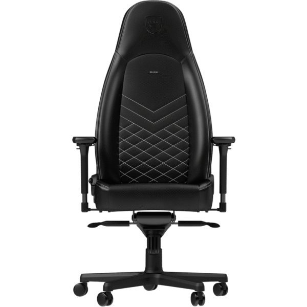 Scaun Gaming Noblechairs Icon, PU Piele, Negru/Alb