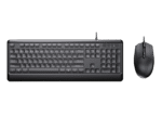 Set Tastatură + Mouse Sohoo KM102, Cu fir, Negru