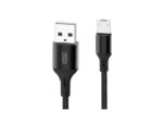 Cablu încărcare și sincronizare XO NB143, USB Type-A/micro-USB, 2m, Negru - Image 2