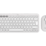 Set Tastatură + Mouse Logitech Pebble 2 Combo, Fără fir, Alb