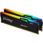 Memorie RAM Kingston FURY Beast RGB, DDR5 SDRAM, 6000 MHz, 32 GB, KF560C30BBEAK2-32