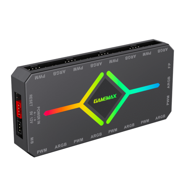 Fan Hub Gamemax V4.0 ARGB+PWM HUB Controller v4.0, negru
