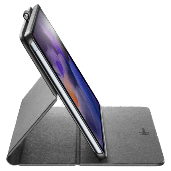 Husă pentru tabletă Cellularline Folio - Galaxy Tab A8, 10.5", Piele artificială, Negru