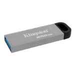 256GB USB3.2 Flash Drive Kingston DataTraveler Kyson, Silver, Metal Case, Key Ring (DTKN/256GB) - Image 3