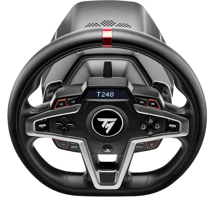 1e5fae50-2248-448a-a20c-024605f9f569 Wheel Thrustmaster T-248 for PS4, Built-in screen, 3*Force Feedback, 3-pedal magnetic pedal set - Image 1