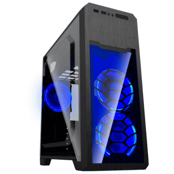 Carcasă PC Gamemax G563, Midi-Tower, Fără PSU, Negru