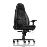 Scaun Gaming Noblechairs Icon, PU Piele, Negru/Alb - imagine 9