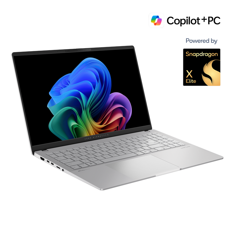 20cab8d9-9734-4653-a66f-2cf2fe212551 Laptop 15,6" ASUS Vivobook S 15 OLED S5507QA, Cool Silver, Qualcomm Snapdragon X Elite X1E-78-100, 32GB/1024GB, Windows 11 Home - Image 1