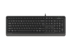 Tastatură A4Tech FK10, Cu fir, Negru/Gri