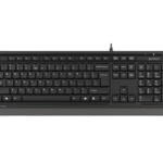 Tastatură A4Tech FK10, Cu fir, Negru/Gri