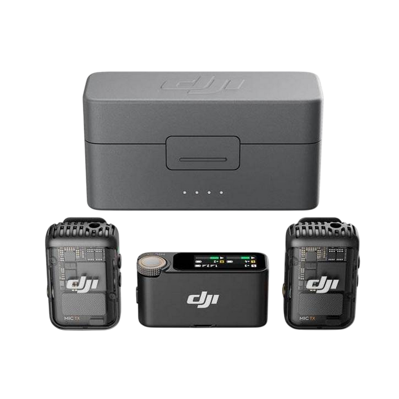 2319d386-f739-4eae-821e-511f659168ca Microfon portabil pentru înregistrare vocală DJI Mic 2 (2 TX + 1 RX + Charging Case), Fără fir, Negru - Image 1
