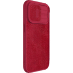 Husă tip carte Nillkin iPhone 15 Pro - Qin Pro, Roșu - Image 9