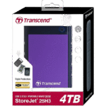 HDD portabil extern Transcend StoreJet 25H3P,  4 TB, Purple (TS4TSJ25H3P) - imagine 8