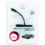 Adaptor Video Cablexpert A-CM-VGA3in1-01, Type-C - , 0,15m, Negru - Image 3