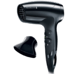 Uscător de păr compact Remington Compact D5000, 1800 W, Negru