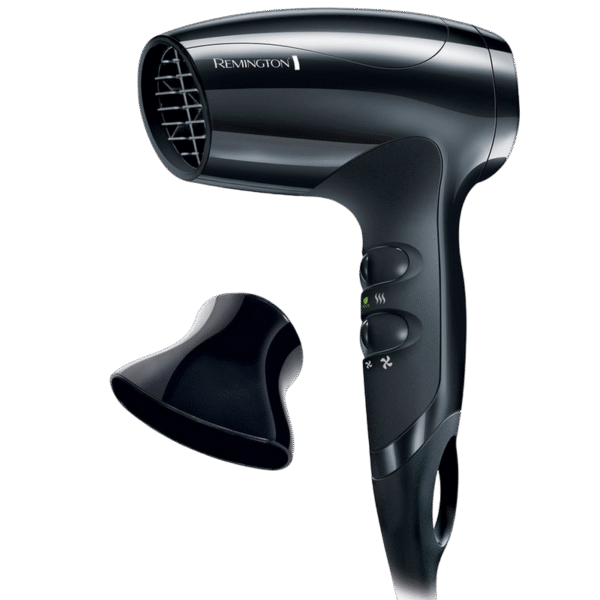 Uscător de păr compact Remington Compact D5000, 1800 W, Negru