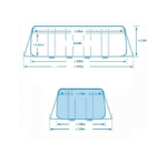 INTEX Бассейн PRISM FRAME RECTANGULAR 400x200x122cm, 8418Л, металлический каркас - Image 4