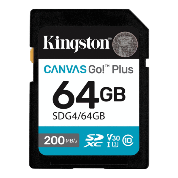 Card de Memorie Kingston Canvas Go! Plus, 64GB (SDG4/64GB)
