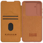 Husă tip carte Nillkin Samsung Galaxy S23 FE Qin Pro, Cafeniu - Image 5