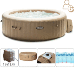 INTEX Надувной СПА джакузи “Bubble Massage” 216х71см, 1098Л, 6-местный