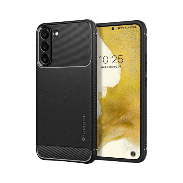 Husă Spigen Samsung S22, Rugged Armor, Negru mat