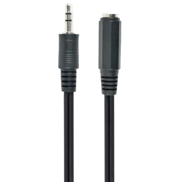 Cablu audio Cablexpert CCA-423-2M, 3.5mm 3-pin (F) - 3.5mm 3-pin (M), 2m, Negru
