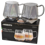 Set de pahare Ardesto AR2630GR, 300 ml, 2 buc, Transparent - Image 3