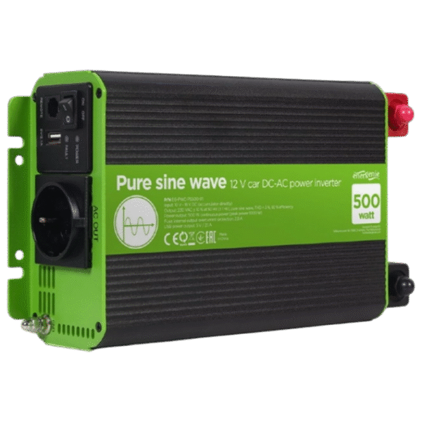 Invertor Auto Energenie EG-PWC-PS500-01, 500W, Multicolor