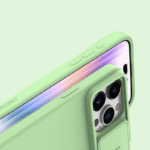 Husă Nillkin iPhone 15 Pro Max, CamShield Silky Silicone, Mint Green - Image 2