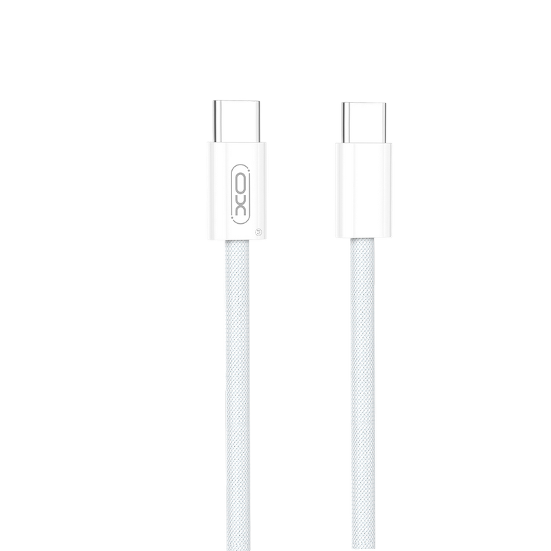 2e049ca0-693e-4730-a6d4-31432ad471ce Cablu încărcare și sincronizare XO NB-Q260B, USB Type-C/USB Type-C, 1,5m, Alb - Image 1