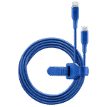 Cablu încărcare și sincronizare Cellularline Satellite MFI, USB Type-C/Lightning, 1m, Albastru